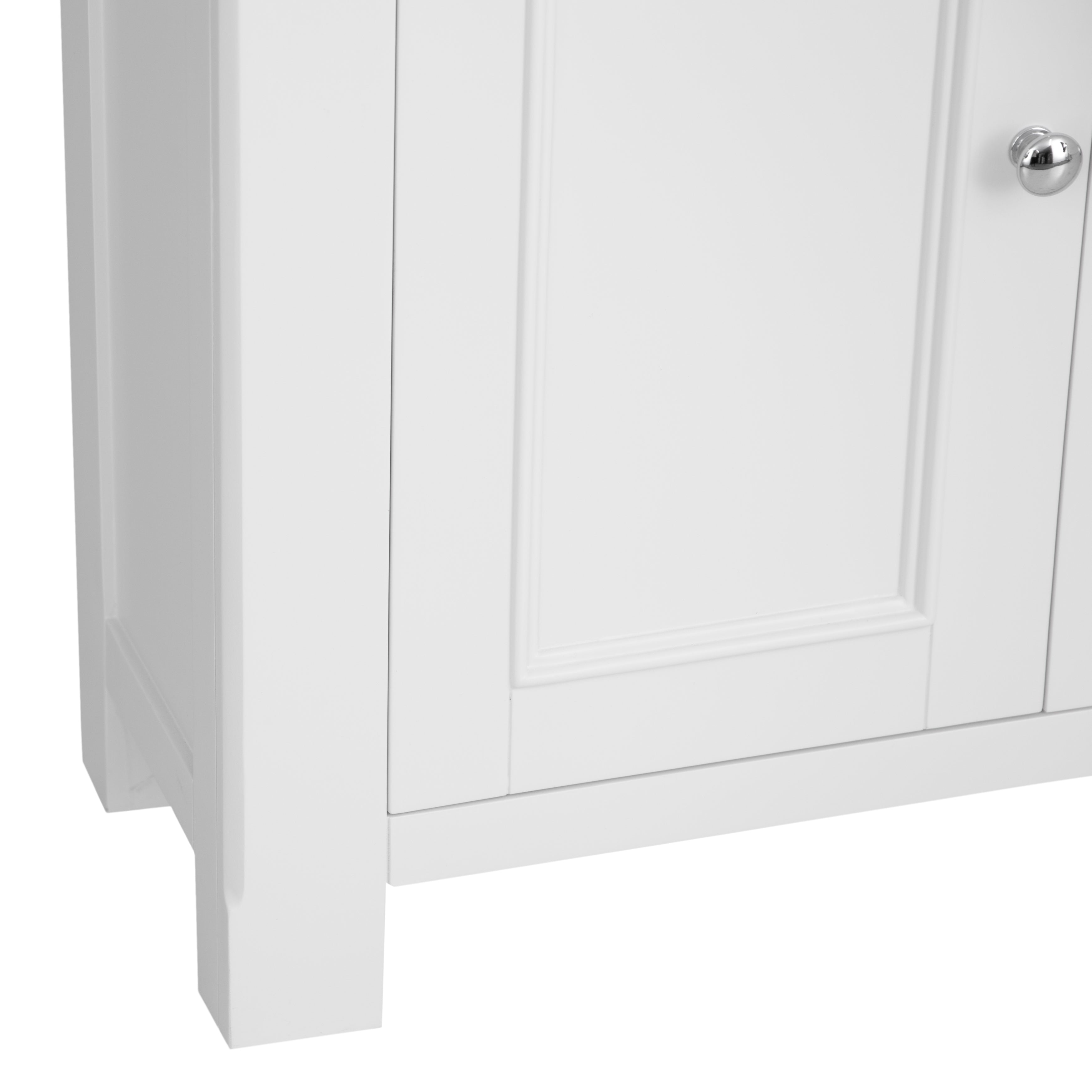 Country Living, White Painted & Oak - Large Bookcase