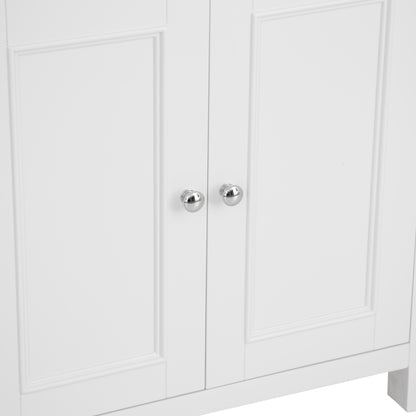 Country Living, White Painted & Oak - Large Bookcase