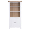 Country Living, White Painted & Oak - Large Bookcase