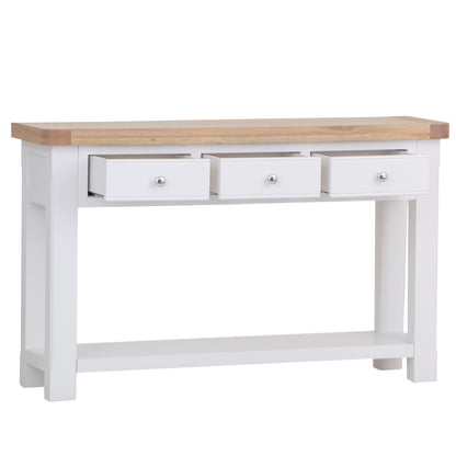 Country Living, White Painted & Oak - Large Console Table