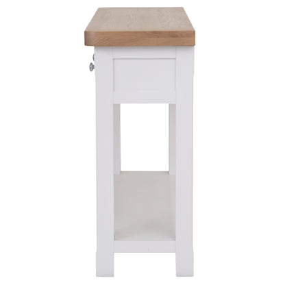 Country Living, White Painted & Oak - Large Console Table