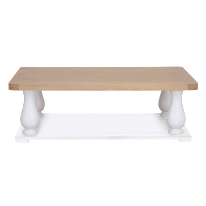 Country Living, White Painted & Oak - Large Coffee Table