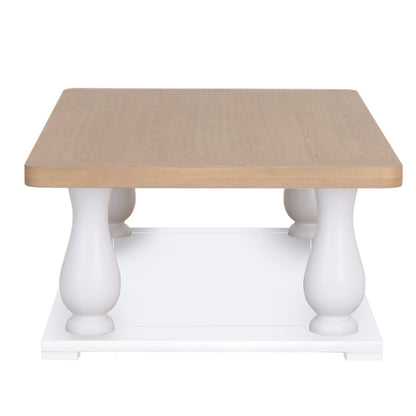Country Living, White Painted & Oak - Large Coffee Table