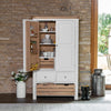 Country Living, White Painted & Oak - Extra Large Larder Unit