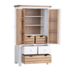Country Living, White Painted & Oak - Extra Large Larder Unit