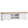 Country Living, White Painted & Oak - Large TV Unit