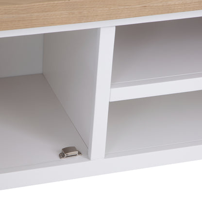 Country Living, White Painted & Oak - Large TV Unit