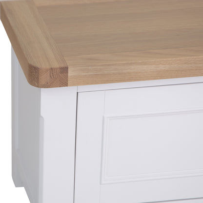 Country Living, White Painted & Oak - Large TV Unit