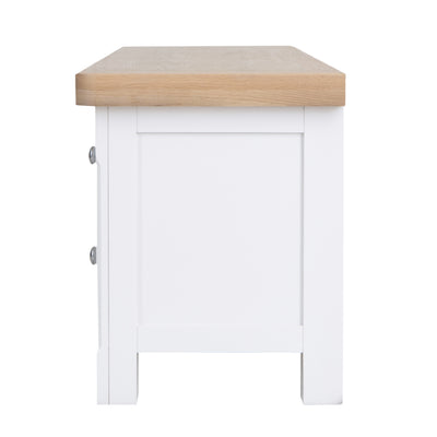 Country Living, White Painted & Oak - Large TV Unit