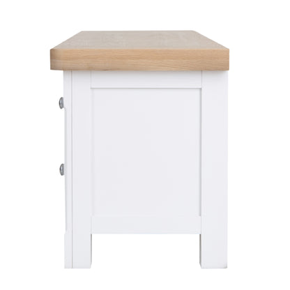 Country Living, White Painted & Oak - Large TV Unit