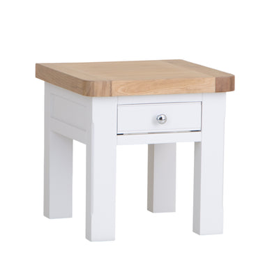 Country Living, White Painted & Oak - Lamp Table