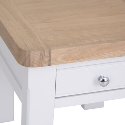 Country Living, White Painted & Oak - Lamp Table