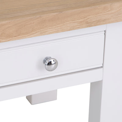 Country Living, White Painted & Oak - Lamp Table