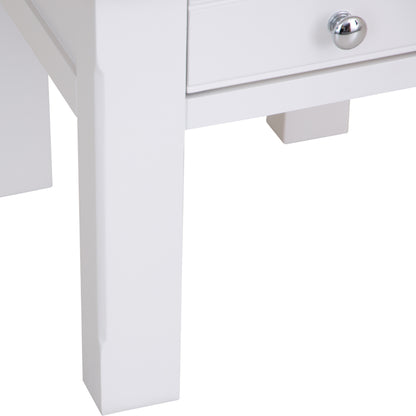 Country Living, White Painted & Oak - Lamp Table
