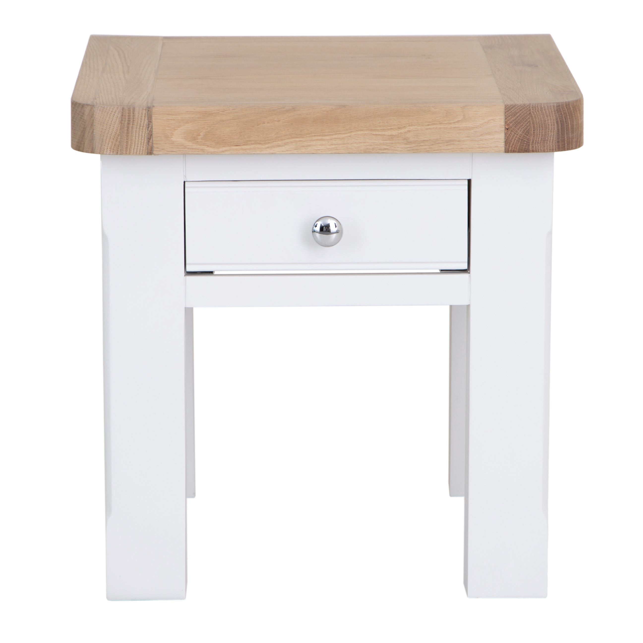 Country Living, White Painted & Oak - Lamp Table