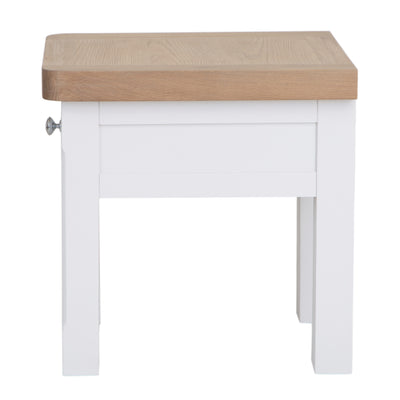 Country Living, White Painted & Oak - Lamp Table