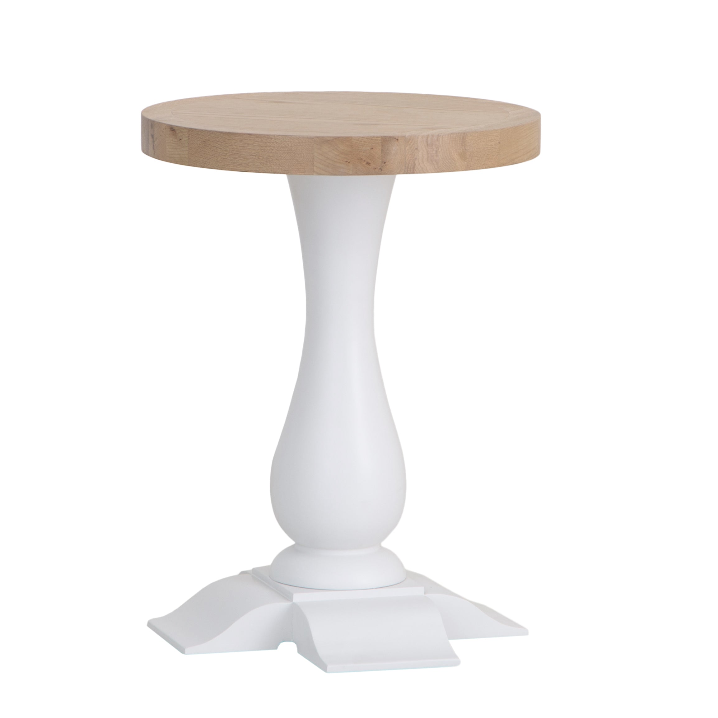 Country Living, White Painted & Oak - Round Wine Table