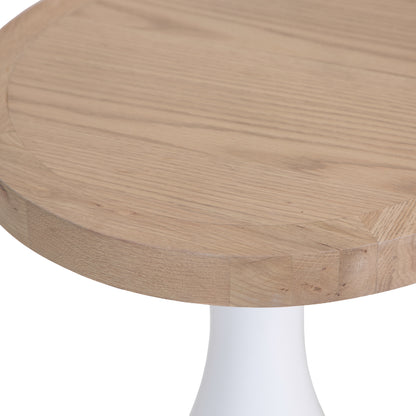 Country Living, White Painted & Oak - Round Wine Table