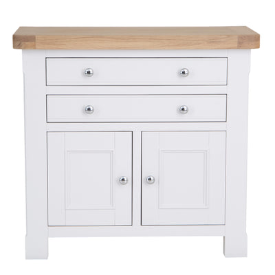 Country Living, White Painted & Oak - Small Sideboard