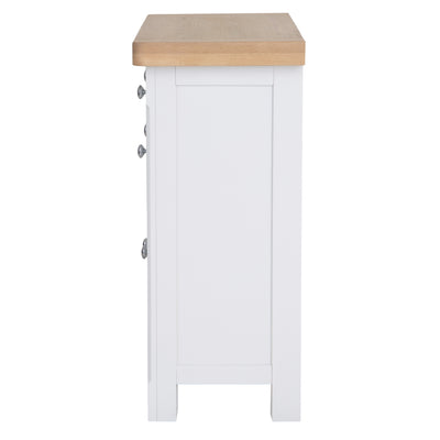 Country Living, White Painted & Oak - Small Sideboard
