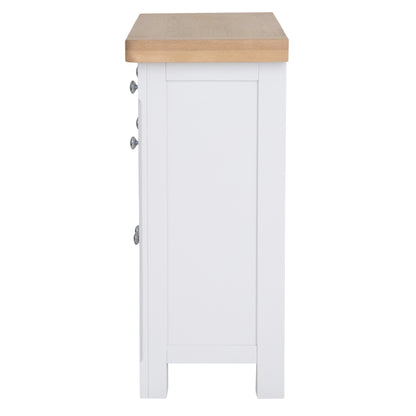 Country Living, White Painted & Oak - Small Sideboard
