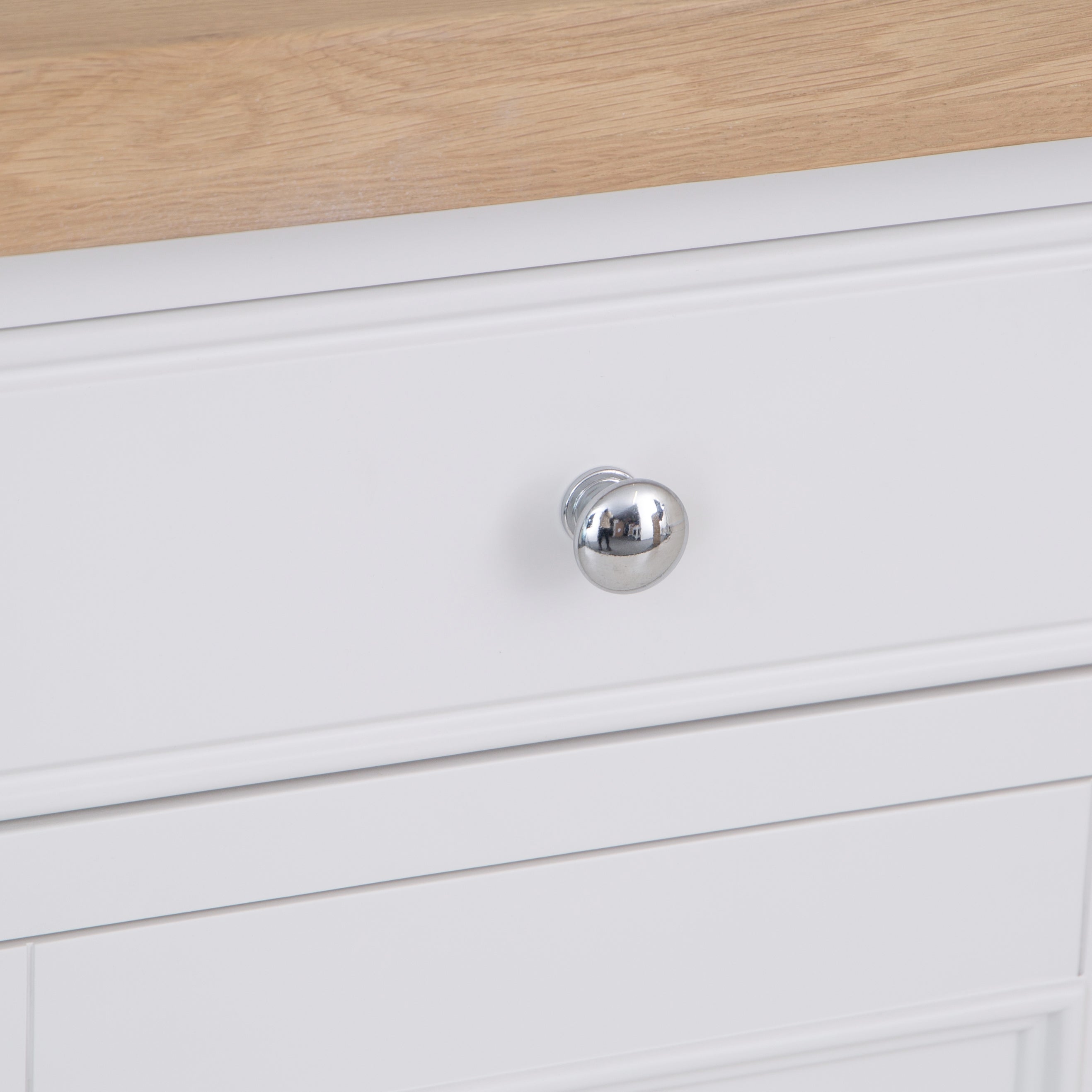 Country Living, White Painted & Oak - Standard Sideboard
