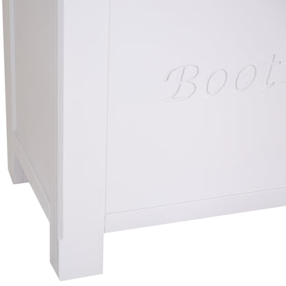 Country Living, White Painted & Oak - Wellies & Shoes Storage Box