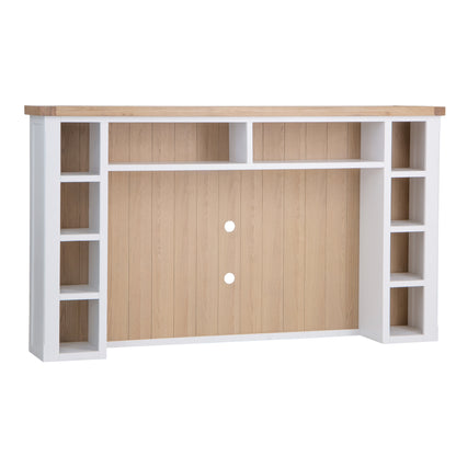 Country Living, White Painted & Oak - Extra Large TV Unit TOP