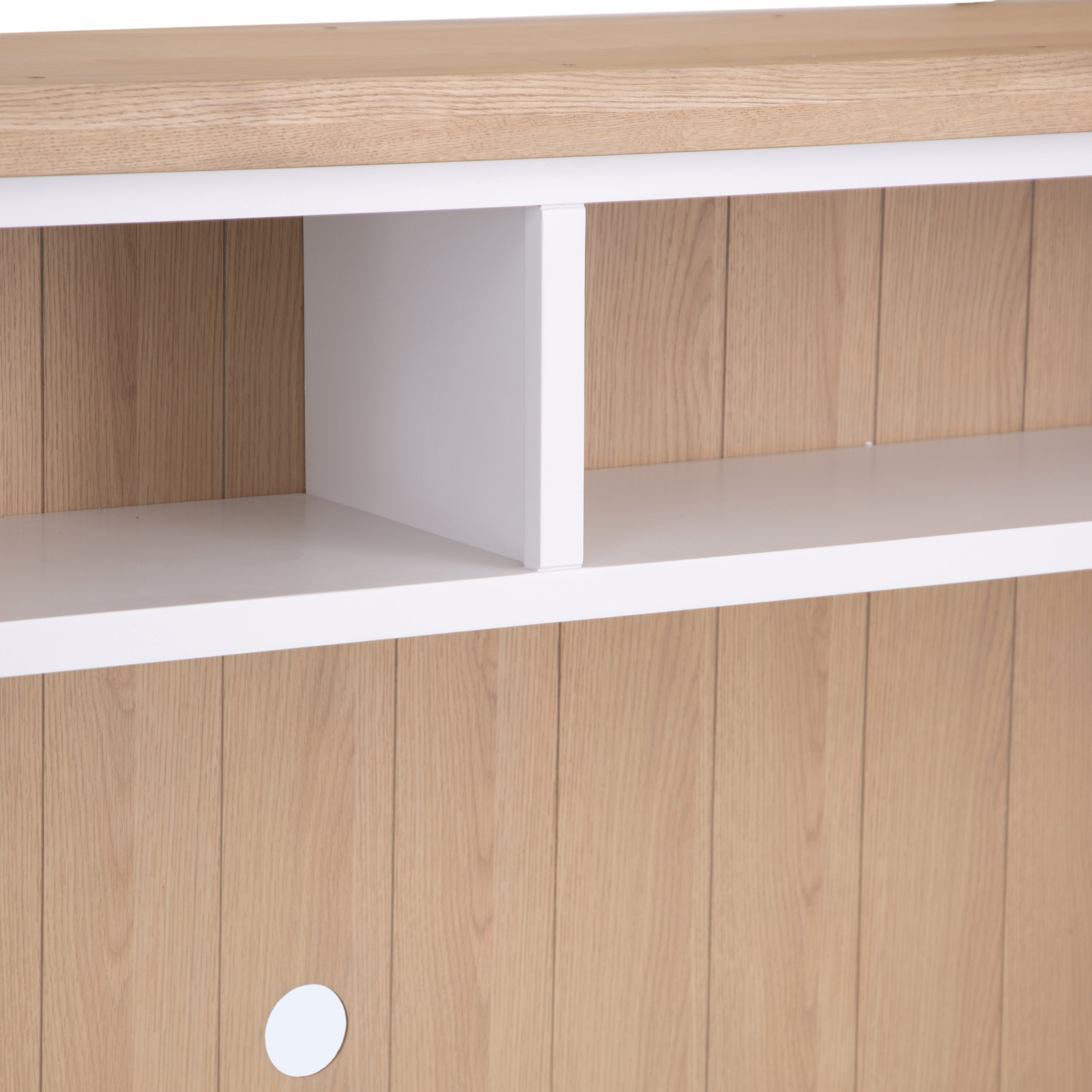 Country Living, White Painted & Oak - Extra Large TV Unit TOP