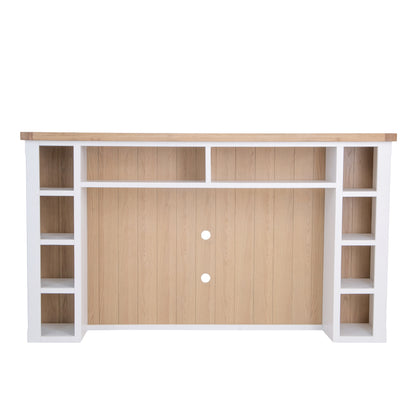 Country Living, White Painted & Oak - Extra Large TV Unit TOP