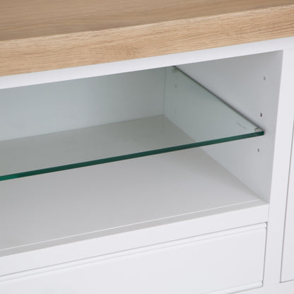 Country Living, White Painted & Oak - Extra Large TV Unit