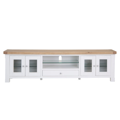 Country Living, White Painted & Oak - Extra Large TV Unit