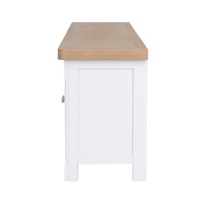 Country Living, White Painted & Oak - Extra Large TV Unit