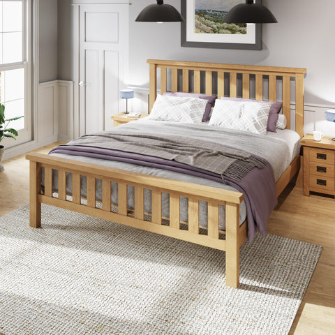 Oakdale Oak Bedframe - 6ft Super Kingsize
