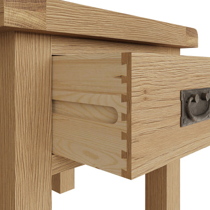 Oakdale Oak Lamp Table with Drawer