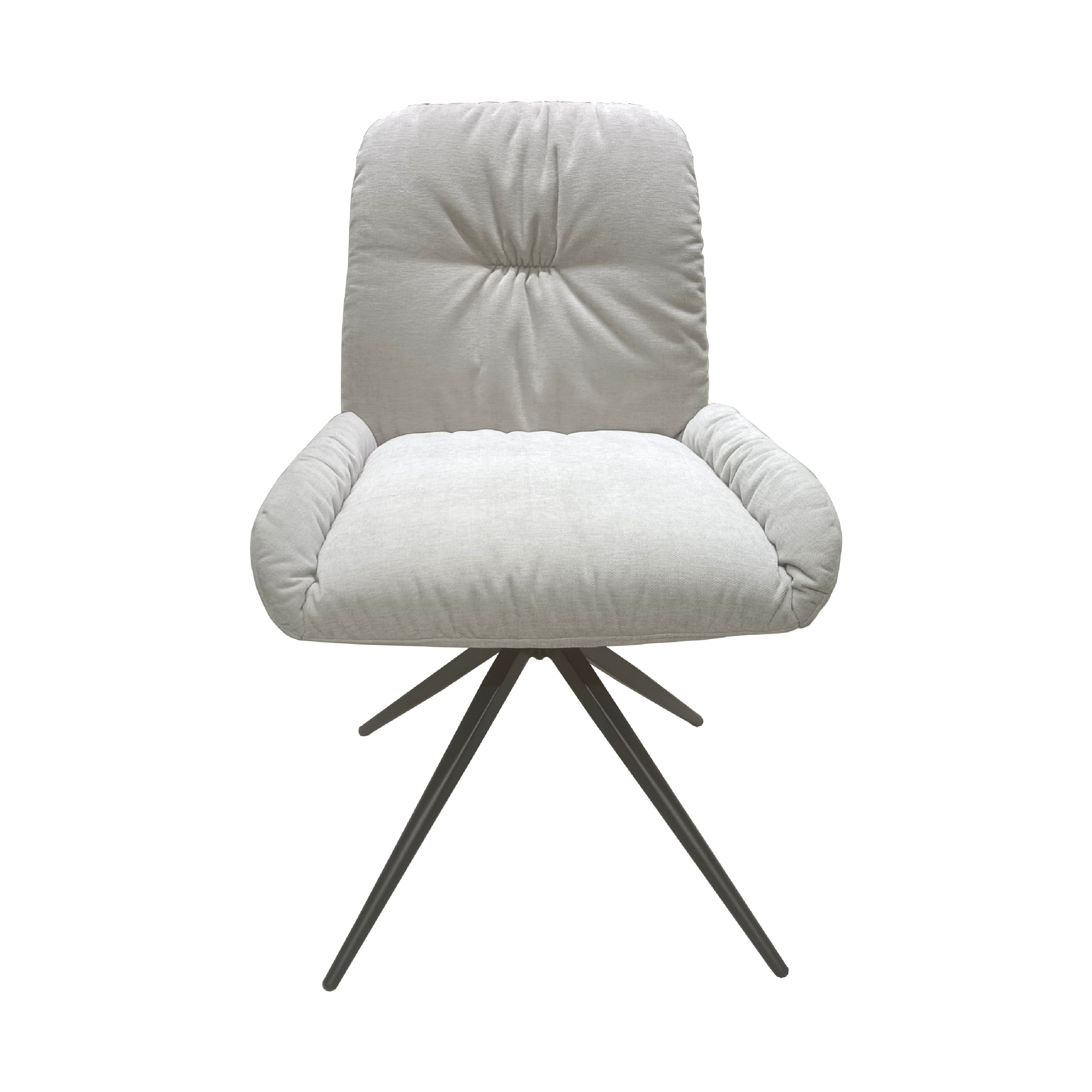 Cairn Swivel Dining Chair - Light Grey