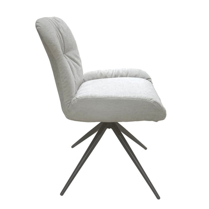 Cairn Swivel Dining Chair - Light Grey