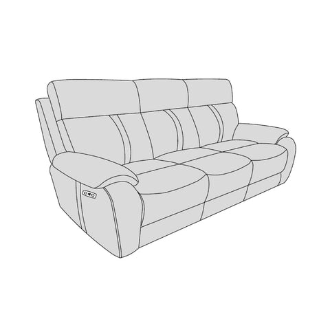 California Sofa - 3 Seater Electric Recliner