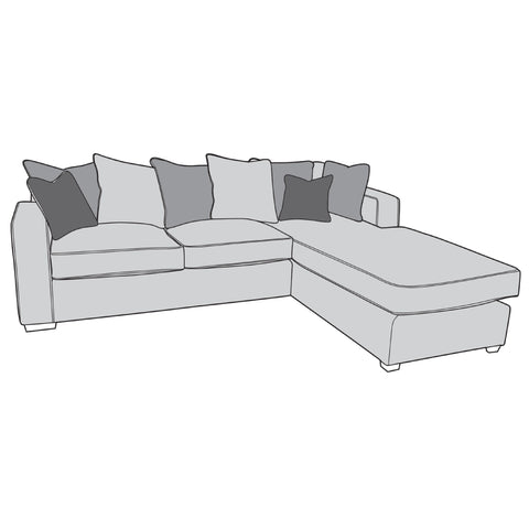 Chicago Sofa - RHF Chaise (Pillow Back)