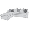 Chicago Sofa - LHF Chaise (Pillow Back)