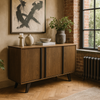Stamford Dark Oak Petite Sideboard - 3 Door