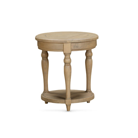 Chateau Rustic Pine Side Table - Round