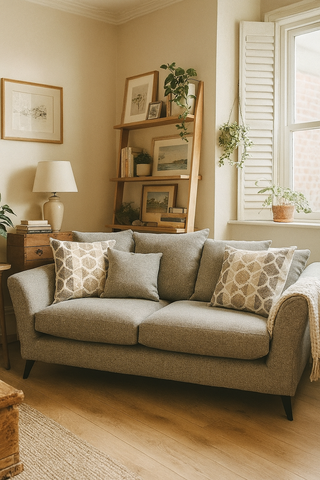 Kent Sofa - 3 Seater - Pillow Back - Hera Charcoal