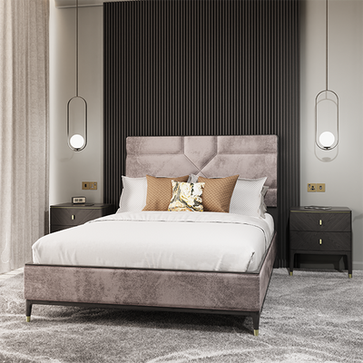 Diletta Bed Frame - Ebony