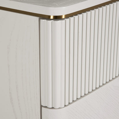 Diletta 5 Drawer Chest of Drawers - Stone