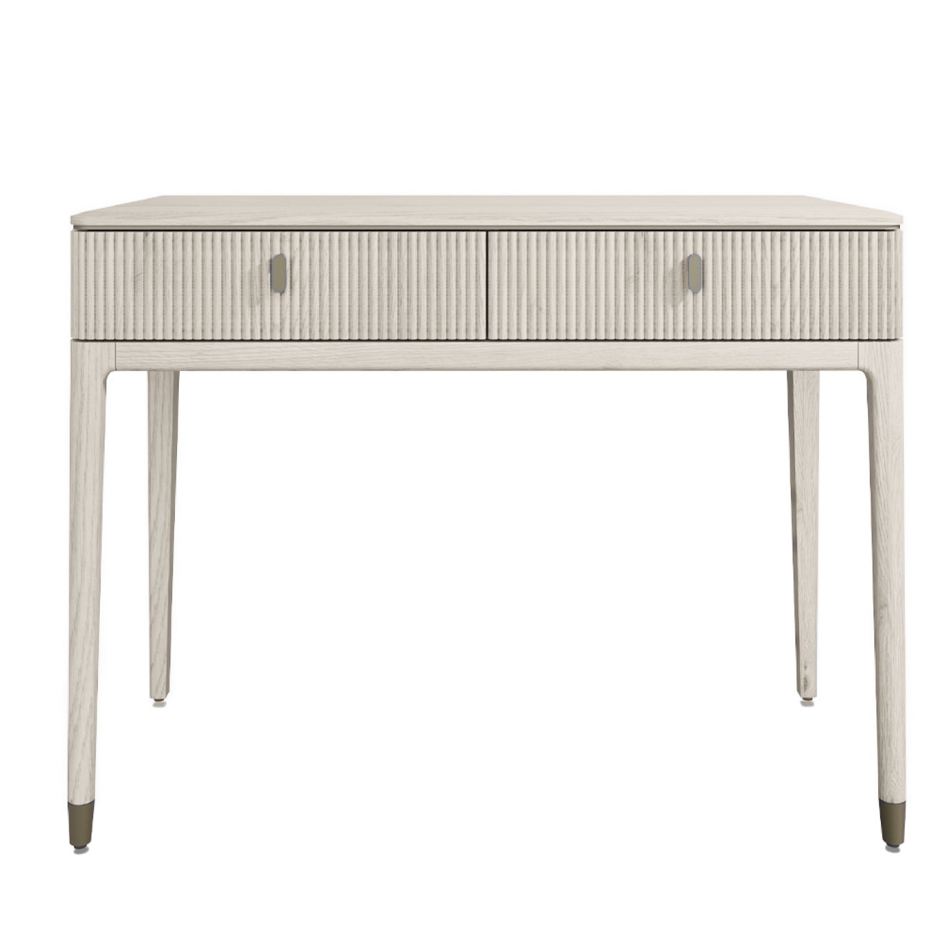 Diletta 2 Drawer Dressing Table - Stone