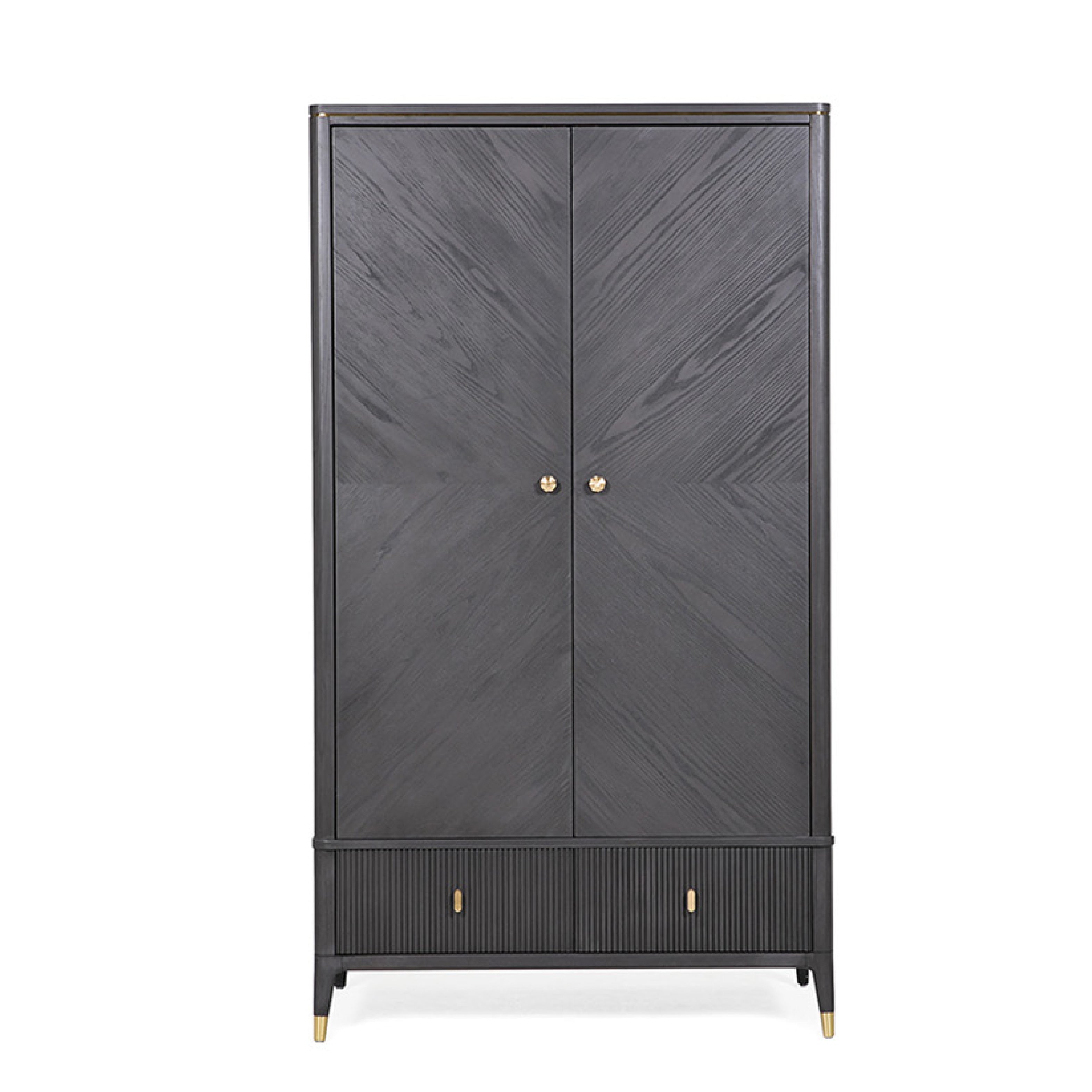 Diletta 2 Door Wardrobe - Ebony