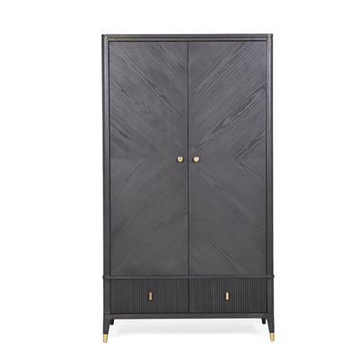Diletta 2 Door Wardrobe - Ebony