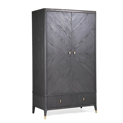 Diletta 2 Door Wardrobe - Ebony