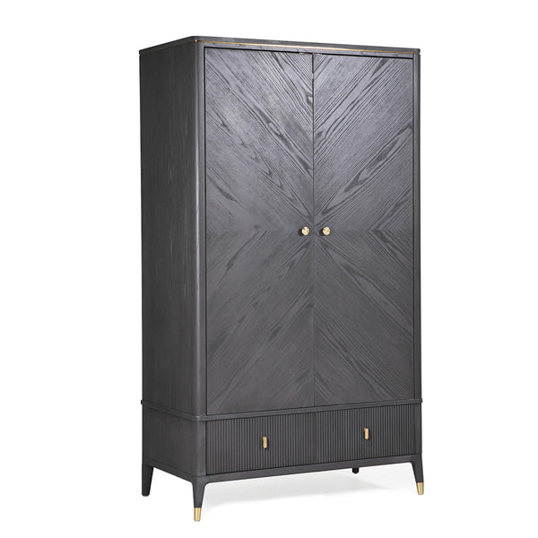 Diletta 2 Door Wardrobe - Ebony